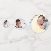 1. Reise um die Sonne Custom 3-Foto Minimalistisch Konfetti (Vorderseiten)