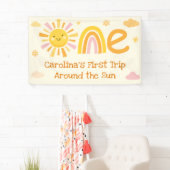 1. Reise um die Sun Birthday Party Willkommen Banner (Insitu)