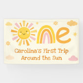 1. Reise um die Sun Birthday Party Willkommen Banner (Horizontal)