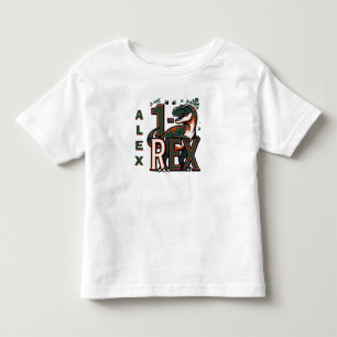 1 Rex Dinosaur Geburtstags-T-Shirt Kleinkind T-shirt