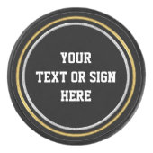 1 Ringgold u. 1 Ringsilber + IHR Eishockey Puck (Vorderseite)