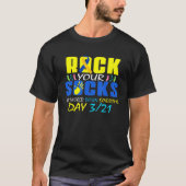 1 Rock Your Socks World Down Syndrome Awareness T-Shirt (Vorderseite)