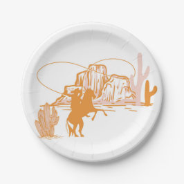 1. Rodeo, Erster Rodeo Geburtstag, Cowgirl Geburts Pappteller