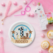 1. Rodeo-Geburtstag Pappteller (Party)
