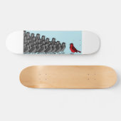 1 rotes Vogel-Skateboard Skateboard (Horizontal)