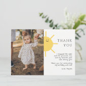 1. Rundgang durch das Sun Foto Vielen Dank Dankeskarte (Stehend Vorderseite)