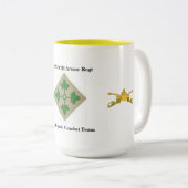 1. Rüstung des Bataillon-68. 3. Infanterie-Tasse Zweifarbige Tasse (VorderseiteRechts)