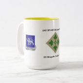 1. Rüstung des Bataillon-68. 3. Infanterie-Tasse Zweifarbige Tasse (Vorderseite Links)