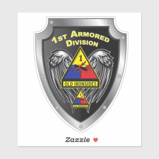 1. Rüstungsabteilung "Alte Ironen" Aufkleber (Blatt)