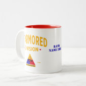 1. Rüstungsabteilung "Alte Ironen" Zweifarbige Tasse (Vorderseite Links)