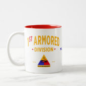 1. Rüstungsabteilung "Alte Ironen" Zweifarbige Tasse (Links)