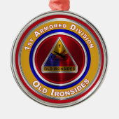 1. Rüstungsabteilung - Weihnachten bewahren Ornament Aus Metall (Vorne)