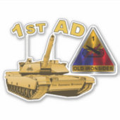 1. Rüstungsbereich Aufkleber (Vorderseite)