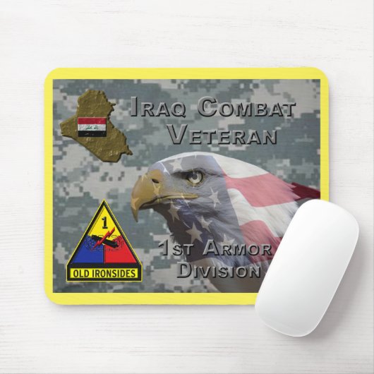 1. Rüstungsdiv Irak-Kampfveteran Mousepad (Mit Mouse)