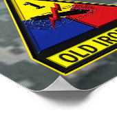 1. Rüstungsdiv Irak-Kampfveteran Poster (Ecke)