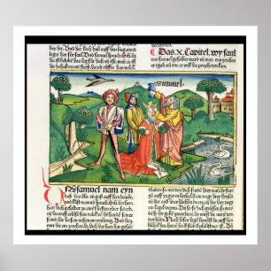 1 Samuel 10 Die Krönung und Salbung Sauls, Poster