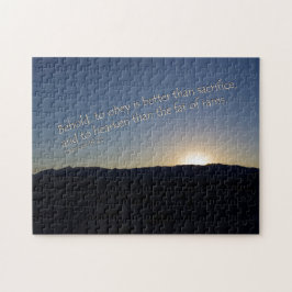 1 Samuel 15:22 Sonnenuntergang Puzzle
