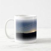 1 Samuel 15:22 Weißer Sonnenuntergang Kaffeetasse (Links)