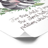 1 Samuel 1:27, Art der Schrift, Dekor des KIds-Kin Fotodruck (Ecke)