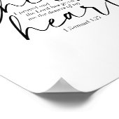 1 Samuel 1:27 Dual-Schriftart Poster (Ecke)