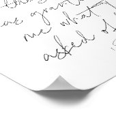 1 Samuel 1:27 Script Poster (Ecke)