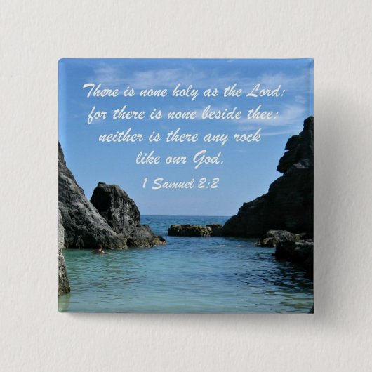 1 Samuel 2:2 Button (Vorderseite)