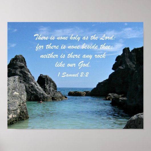 1 Samuel 2:2 Poster (Vorne)