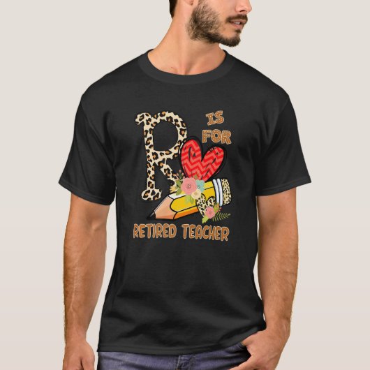 1. Schultag Lehrer Leopard Blume T-Shirt (Vorderseite)