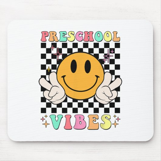 1. Schulvorschultag Vibes Fun Teacher Nurs Mousepad (Vorne)