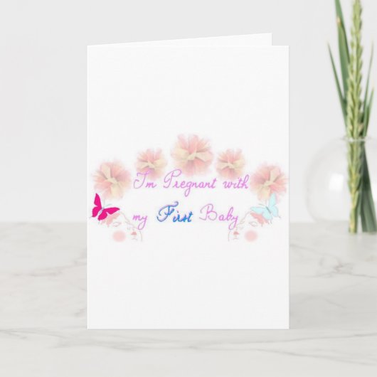 1. Schwangerschaft Ankündigung (Vorderseite)