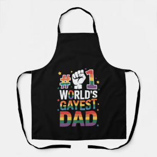 #1 Schwulster Vater der Welt Lustiger Vatertag LGB Schürze