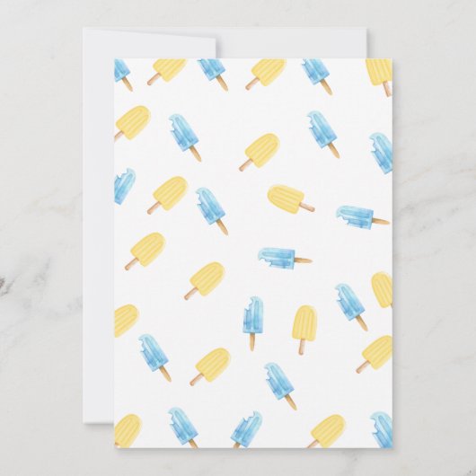 1. Scoop Icecream Thema Geburtstag Einladung (Rückseite)