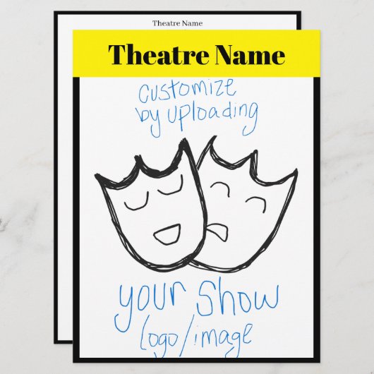 1-Seiten-Programm (zum sofortigen Download verfügb Einladung (Vorne/Hinten)