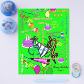 1. Sept, Kindergeburtstag Flyer (Einzeln)