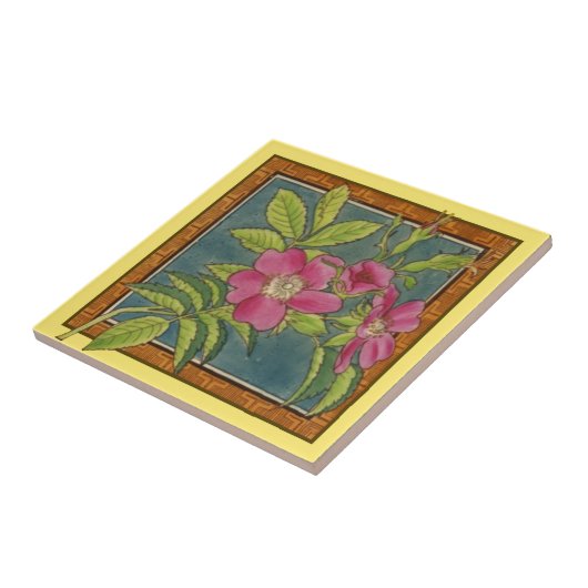 1 Set von 8 Repro Viktorianisch Maw bunt Blüte Fliese (Seite)