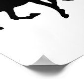 1- Shirt, Reitpferd, T-Shirt, Pferdeschlitten Poster (Ecke)