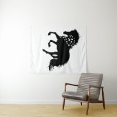 1- Shirt, Reitpferd, T-Shirt, Pferdeschlitten Wandteppich (Beispiel (Horizontal))