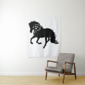 1- Shirt, Reitpferd, T-Shirt, Pferdeschlitten Wandteppich (Beispiel)