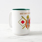 1. SIGNAL BRIGADE ZWEIFARBIGE TASSE (Vorderseite Links)