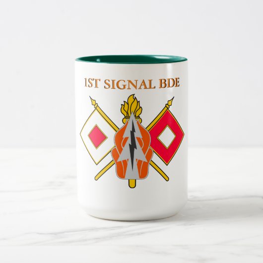 1. SIGNAL BRIGADE ZWEIFARBIGE TASSE (Mittel)