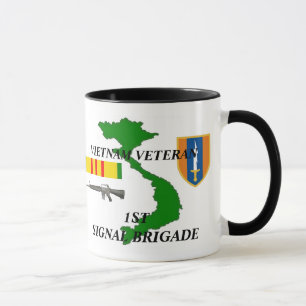 1. Signal-Brigaden-Vietnam-Veteranen-Kaffee-Tassen Tasse