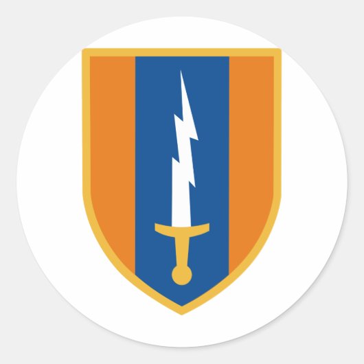 1. Signalbrigade Runder Aufkleber (Vorderseite)