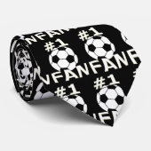 #1 Soccer Fan Tie Krawatte (Gerollt)