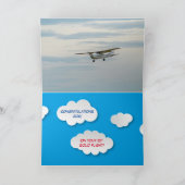 1. Solo Flight Glückwunsch Karte (Innenseite)
