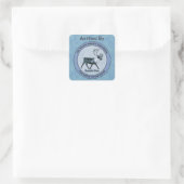 1. Sonderlieferung für den Polar Airlift Quadratischer Aufkleber (Tasche)