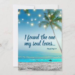 1 Soul Lieben Tropical Beach Save the Date gefunde Ankündigung