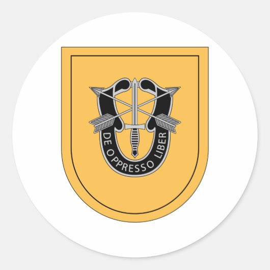 1. Special Forces Group Flash Runder Aufkleber (Vorderseite)