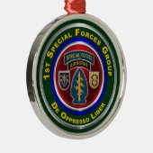 1. Special Forces Group Weihnachten bewahren Ornament Aus Metall (Rechts)