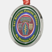 1. Special Forces Group Weihnachten bewahren Ornament Aus Metall (Links)