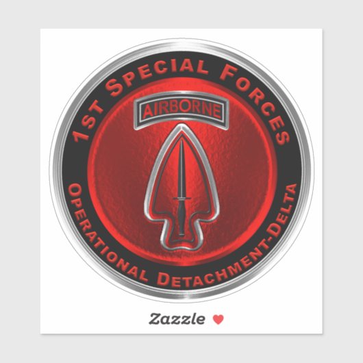 1. Special Operational Detachment Delta SFOD Aufkleber (Blatt)